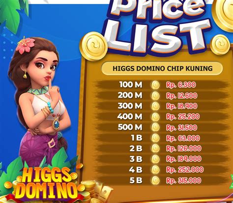 Higgs domino island top up. Bo 100 perak diskon.