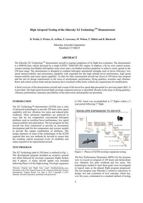 High Airspeed Testing of the Sikorsky X2 Technology (TM) Demonstrator …