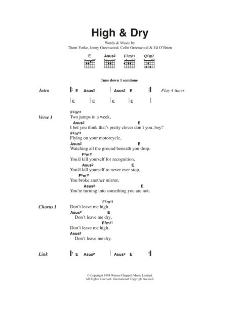 High And Dry chords & tabs by The Rolling Stones @ 911Tabs