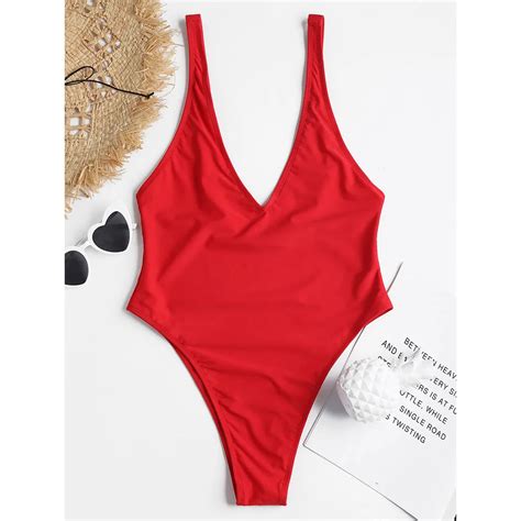 High Cut One Piece Swimsuit With Underwire ShopStyle