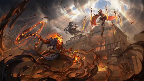 High Noon Thresh Irelia Ashe 4K 8K #3141h Wallpaper PC Desktop