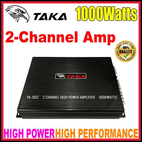 High Performance Car Amplifier 1000Watts 2-CH Channel TAKA …