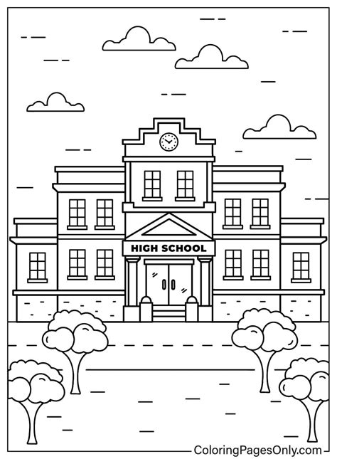 High School Coloring Pages