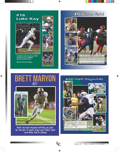 High School Football Program Ad Template 20 Guides Examples