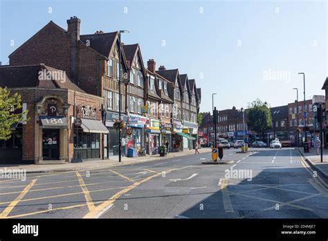 High Street Shops in Worcester Park, England