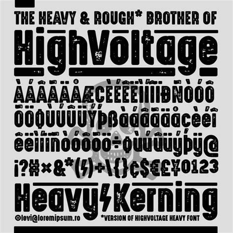 High Voltage Rough Font dafont.com