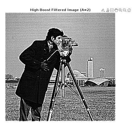 High boost filtering in image processing.  Using MATLAB, both Laplacian and hi...