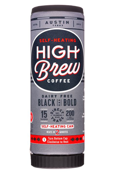 High brew coffee self heating. High Brew Coffee's Convenient Can Heats Coffee Up in Just 2 Minutes. High Brew Coffee has launched a self-heating canned coffee that's perfect for those on the go, or who just want their coffee to remain at the right temperature as they sip away. The innovative packaging comes as a part of a … 
