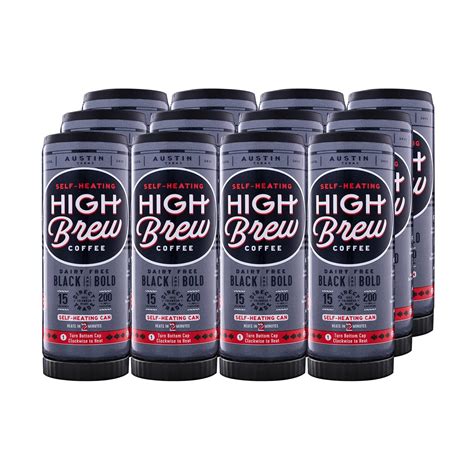 High brew self heating can. High Brew Cold-Brew Coffee, Triple Shot Vanilla Bean, 3x Caffeine, Gluten Free, 11 Fluid Ounce (Pack of 12) Consider a similar item Wandering Bear Straight Black Organic Cold Brew Coffee On Tap, 96 fl oz - Extra Strong, Smooth, Unsweetened, Shelf-Stable, and Ready to Drink Iced Coffee, Cold Brewed Coffee, Cold Coffee 