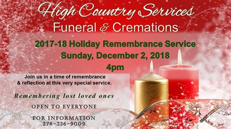 Service. FEB 14. 11:00 AM - 12:00 PM (ET) High Country Services Funeral & Cremations. 600 Glendale Road. Galax, VA 24333. https://www.highcountryservice.com. To share a memory or send a condolence gift, please visit the Official Obituary of Yvonne Lynn Hall hosted by High Country Services Funeral & Cremations.