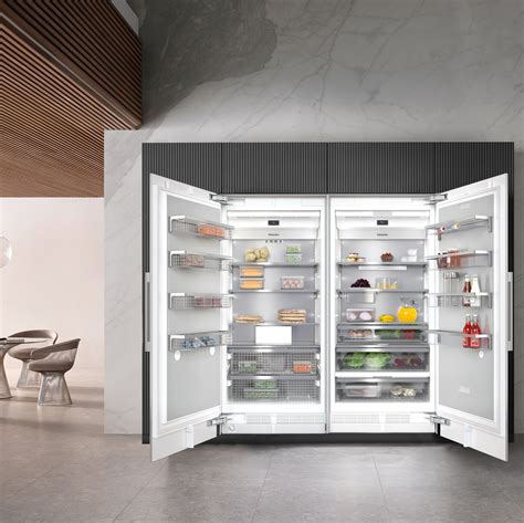 High end fridge. Frigidaire's newest high-end fridge is a little off-center. The second feature of note: An asymmetrical design that gives you an extra-wide fridge door on the right. Frigidaire calls it the ... 