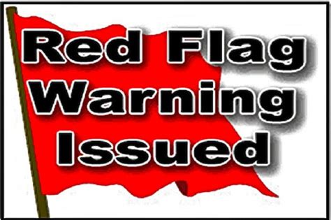High fire danger, red flag warning for next 48 hours