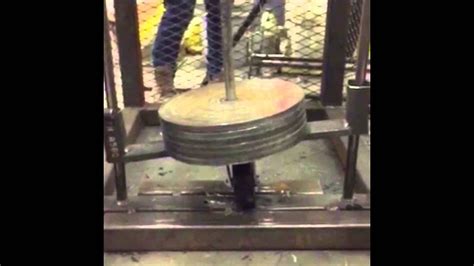 High impact polymer wheel versus phenolic wheel - YouTube