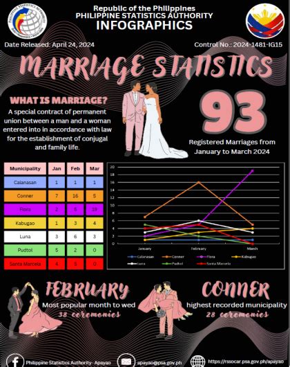 High of Biliran Annual Marriage Statistics: 2024 Philippine ...