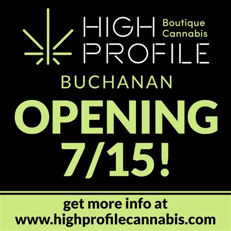 High profile of buchanan dispensary photos. Specialties: We are a cannabis cultivation and extraction company based in Buchanan. We provide the best cannabis in Michigan. 7ENGINES is a powerful, mythical name that has its origins based firmly in the reality and history of Southwest Michigan. In early America, towns like Buchanan, New Buffalo, Sawyer, and Niles were always built no farther than 7 miles away from the nearest town. This ... 