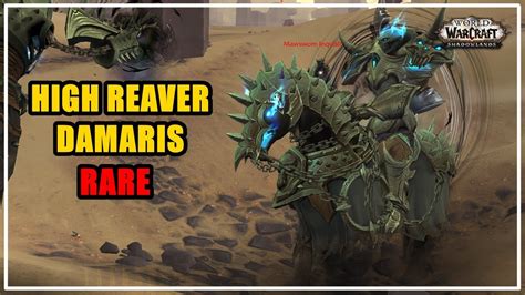 High reaver damaris. Comentario de Wyler I strongly suspect that the 3 dune rares (Iska Outrider of Ruin/Rhuv Gorger of Ruin, Reanimatrox Marzan/Phalangax the Final Grasp, and High Reaver Damaris/Edra the Will Grazer) spawn after a certain number of other ZM rares have been killed. 