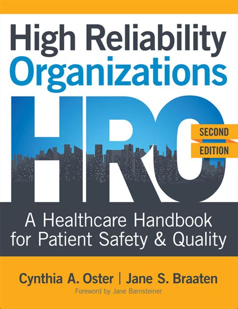 High reliability organizations a healthcare handbook for patient safety quality. - By susan ayers cambridge handbook of psychology health and medicine.