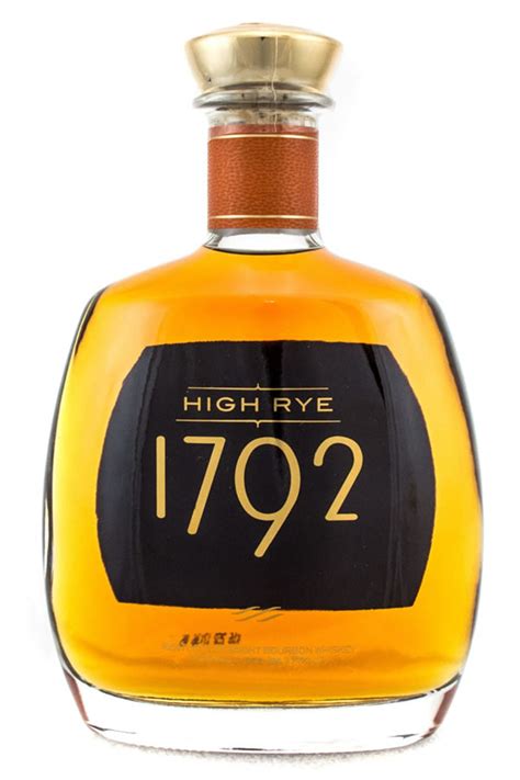 High rye bourbon. MSRP: $36 (2016) Official Website. Buy 1792 High Rye at Frootbat. This is the fifth brand extension in the 1792 portfolio, along with Full Proof, Sweet Wheat, Port Finish, and Single Barrel. While no mashbill is disclosed, this is described as a high rye bourbon. According to the company’s press release, the bourbon was distilled in May 2008 ... 