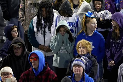 High school football rivals in Maine come together in emotional game after mass shooting