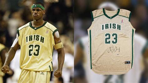 High school jersey LeBron James wore on