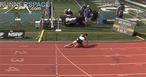 High school runner crawls across finish line to sub-9 …