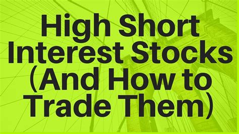 High Short Interest Stocks HighShortInterest.com provides a convenient sorted database of stocks which have a short interest of over 20 percent. Additional key data such as the float, number of outstanding shares, and company industry is displayed.. 