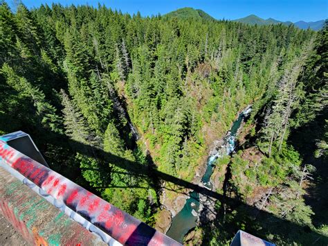 High steel bridge wa. The U.S. Forest Service says the bridge is 420 feet high and 685 feet long. The height would safely make the steel truss arch bridge the highest in Washington. … 