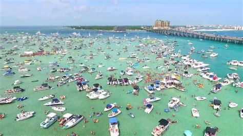 4:20 AM / 4:48 PM Low Tide. 12:53 AM / 10:10 AM High Tide. ... Crab Island in Destin, Florida is the perfect combination of sun, sand, and sparkling emerald waters! ... . 