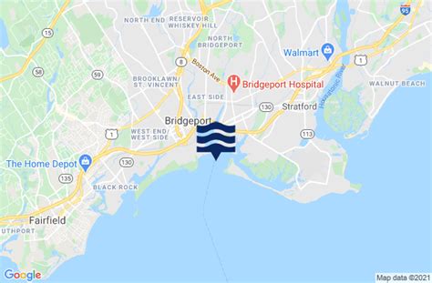 High tide today bridgeport ct. Today's tide times for Guilford Harbor, Connecticut. The predicted tide times today on Monday 09 October 2023 for Guilford are: first low tide at 1:49am, first high tide at 8:05am, second low tide at 2:07pm, second high tide at 8:26pm. Sunrise is at 6:55am and sunset is at 6:19pm. 