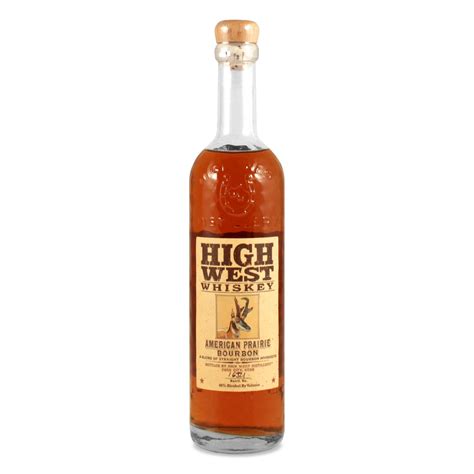 High west bourbon. Distillery: High West. City: Park City, Utah. Style: American single malt whiskey. ABV: 44% (88 proof) Availability: 750 ml bottles, $80 MSRP. Jim Vorel is a Paste staff writer and resident liquor ... 