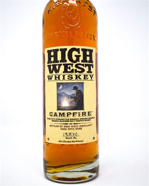 High west campfire. This bottling from Utah based High West is a combination of three different whiskeys. It combines straight bourbon (71% corn, 21% rye, 4% barley malt)... 