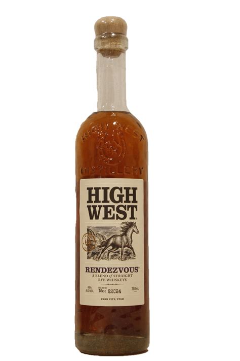 High west rendezvous rye. It's a blend of two year old rye whiskey with an older 16 year old rye whiskey. This is a rye-forward whiskey with a mash bill of 95 percent rye, five percent malted barley from MGP, and 80 percent rye with 20 percent from High West Distillery. The spice is typical of a rye with a cinnamon aroma, gingersnaps, and herbaceous mint in the mix. 