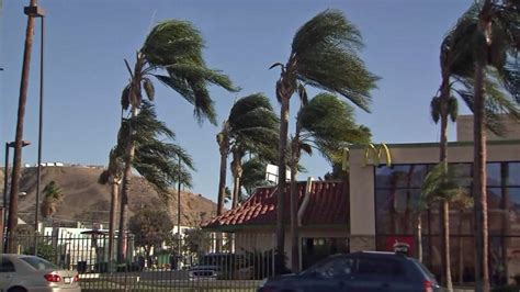 High winds whipping through parts of Southern California