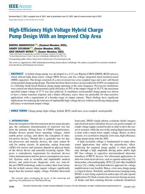 High-Efficiency High Voltage Hybrid Charge Pump Design With an …