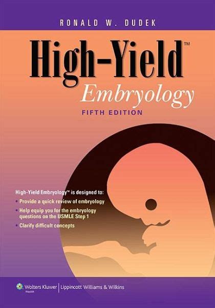 Read Online Highyield Embryology By Ronald Dudek