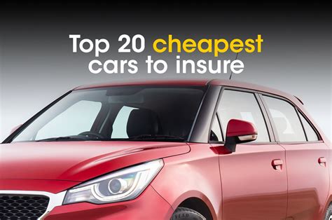 Nov 28, 2023 · The 10 cheapest cars to insure in 2023; What makes these cars cheaper to insure? Average rate of car insurance claims for 2023’s top models; Crossovers and minivans are the cheapest types of car to insure; The cheapest makes to insure: Subaru, Mazda, and Ford; Car buying guide: How to keep your insurance costs low 