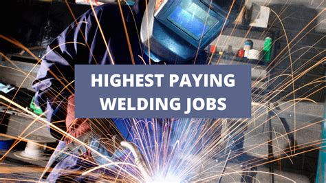 Highest paid welding positions. Apr 17, 2023 · After extensive research by the Zippia data science team, we identified these details of welder salary by state for the United States: Massachusetts has the highest welder salary of $53,090. Arkansas has the lowest welder salary of $33,461. The national average salary for welders is $39,696. The national hourly pay for welders is $19.08. 