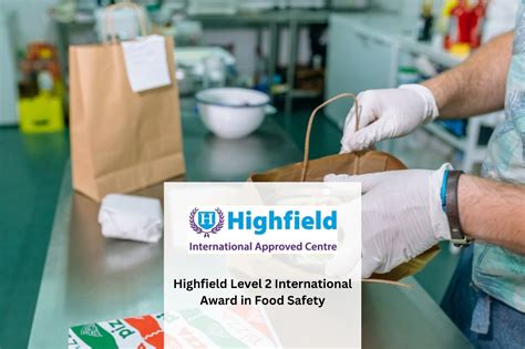 Highfield Level 2 International Award in Food Safety - Inspire