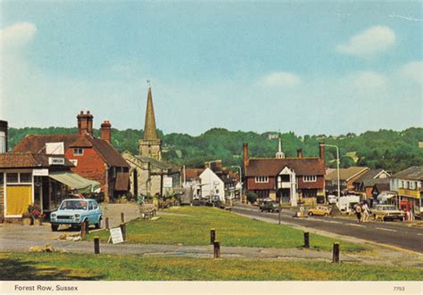 Highgate Road Forest Row Sussex Vintage RP Postkarte 555b eBay