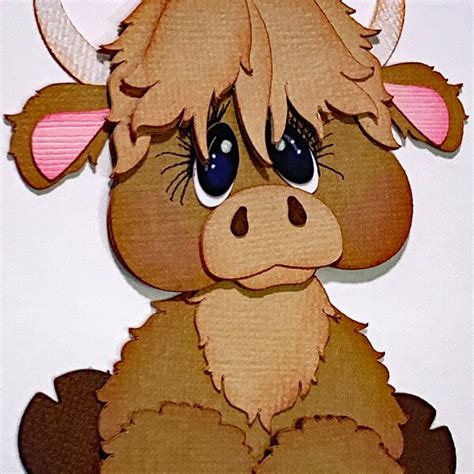 Highland Cow Die Cut - Etsy UK