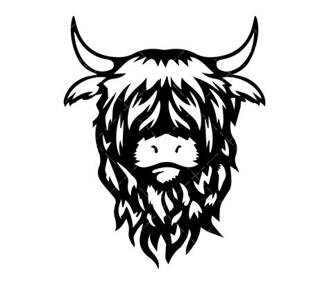 Highland Cow SVG, PNG, PDF ,Cow SVG - Ditalgo.com