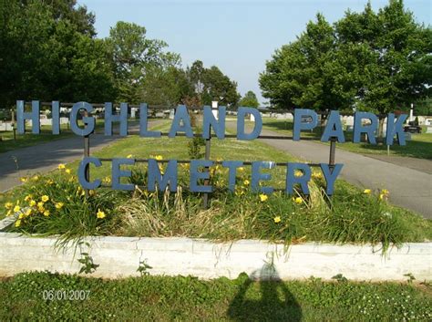 Highland Park Cemetery, Graves, Mayfield, Kentucky