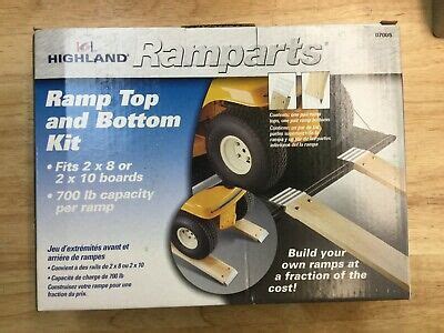 Highland Ramparts 8" Ramp Bottom Kit - 2x8 for sale online eBay