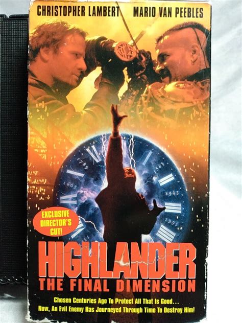 Highlander The Final Dimension VHS Used Christopher Lambert