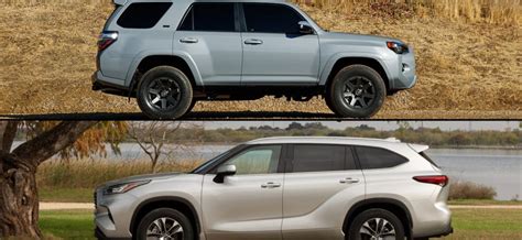 Highlander vs 4runner. Learn the differences between the two Toyota midsize three-row SUVs: the crossover Highlander and the truck-based 4Runner. See how they compare in terms … 