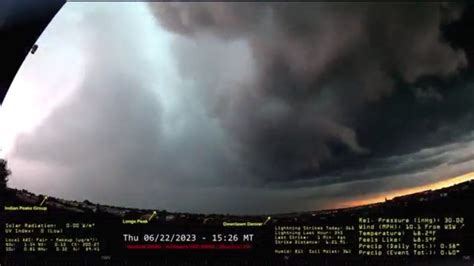 Highlands Ranch tornado captured on video by home camera struck by ferocious winds