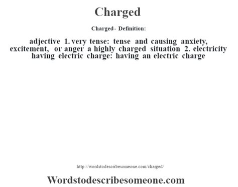 Highly charged definition and meaning Collins English