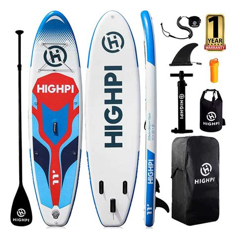 Highpi paddle board website. Built-in extra-wide design makes it easy for beginners to stand up and keep the balance. The board is ideal for yoga, surfing, fishing, touring, snorkeling or recreational paddling. Comes in 24.4 pounds lightweight design that offers easy portability. The board provides excellent glide for fishing, cruising, exploring and surfing. 