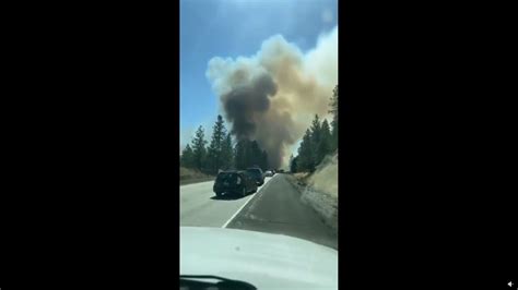 Highway 195 Fire Smoke Seen Across Spokane Region - YouTube