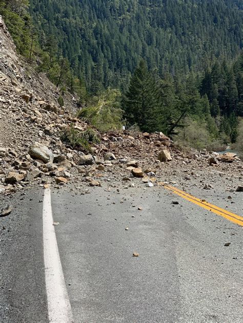 U.S. Highway 199 remains closed at the Oregon and California stat